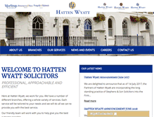 Tablet Screenshot of hatten-wyatt.com